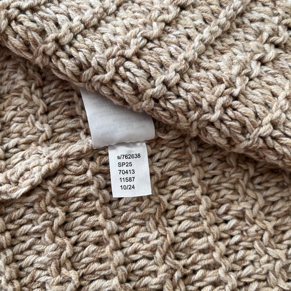 NWT -LOFT Textured Sweater Jacket Button down, Tan Size XS - Picture 5 of 5